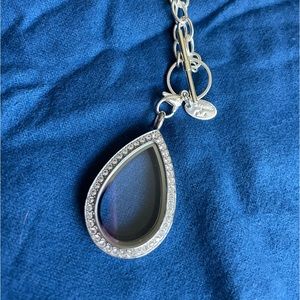 Origami owl 16” chain and tear drop shaped locket. Add your own charms